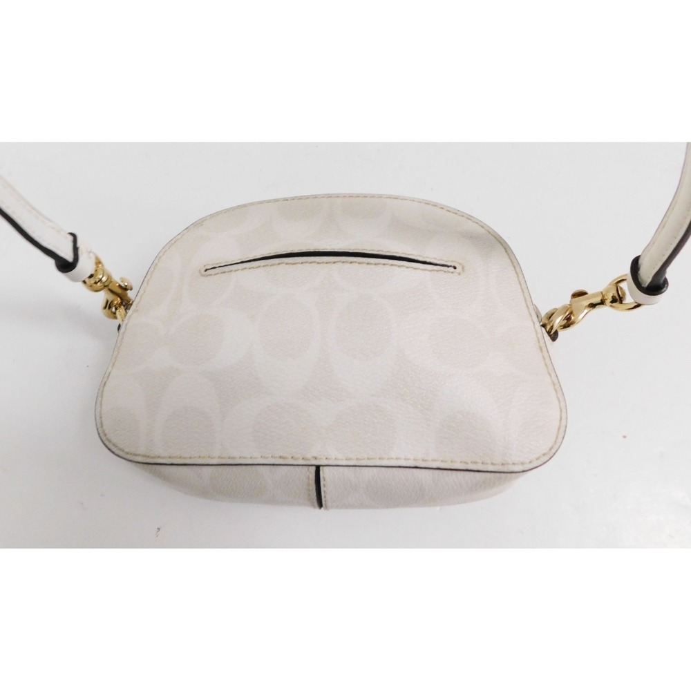 COACH Mini Serena Women's Crossbody 2628 White‎ Signature Canvas $228rt - Picture 4 of 7